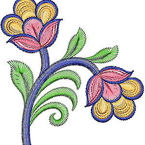 Applique Embroidery Designs For Kurti 225