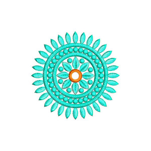 Cushion Applique Embroidery Design 22561