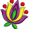 Single Flower Embroidery Design 22564