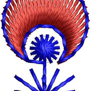 Simple Applique Embroidery Design 22570