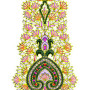 Kashmiri Traditional Applique Embroidery Design 22593