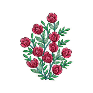 Thistle Flower Embroidery Design 22692