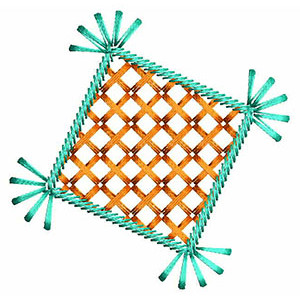 traditional Swedish pattern Embroidery Design 22693