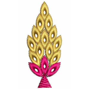 Clip Art Applique Embroidery Design 22696