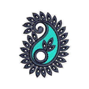 Traditional Mehndi Applique Embroidery Design 22697