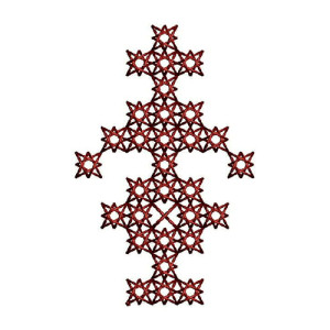 Modern Applique Embroidery Design 22703