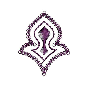 Symbol Style Applique Embroidery Design 22705