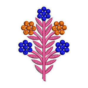 Tuberose Flower Embroidery Design 22724