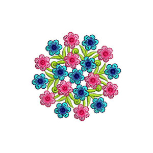 Circle Embroidery Design 22762