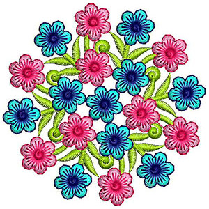 Circle Embroidery Design 22762