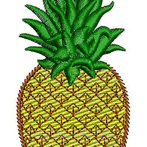 Pineapple Embroidery Design 22818