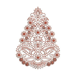 Brilliant Applique Embroidery Design 22823