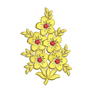 Fall Flower Arrangements Embroidery Design 22962