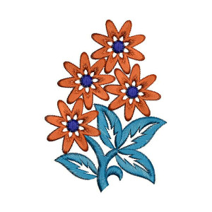 Special Long Stitch Applique Embroidery Design 22963