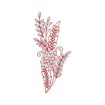Flower Embroidery Design 22978