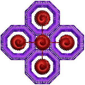 Fluted Flower Patch Design 22981