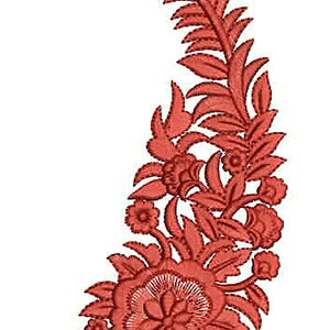 Paisley Long Patch Embroidery Design 23024