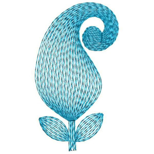 Paisley Patch Embroidery Design 23073