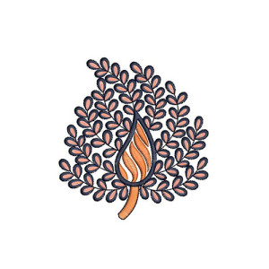 Motif Flower Applique Machine Embroidery Design 23079