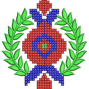 Embroidery Buta Design 23149