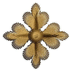 Four Leaf Patch Embroidery Design 23184