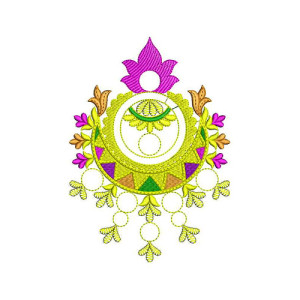 Pillow Cover Patch Embroidery Design 23192