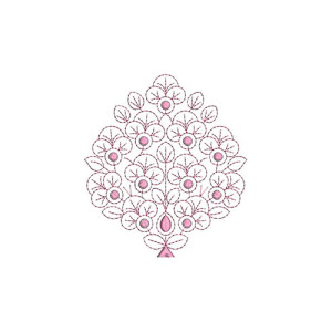 Flower Applique Embroidery Design 23288