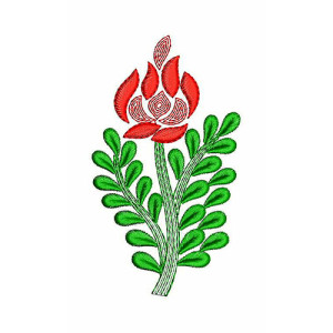 Latest Flower Patch Embroidery Design 23293