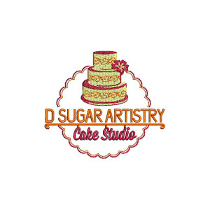 Cake Embroidery Design 23345