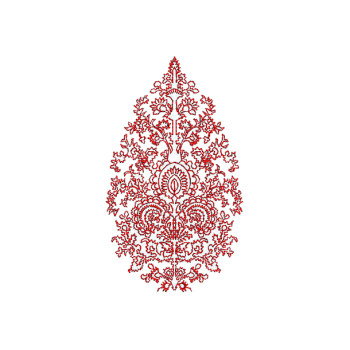 Paisley Embroidery Design 23374