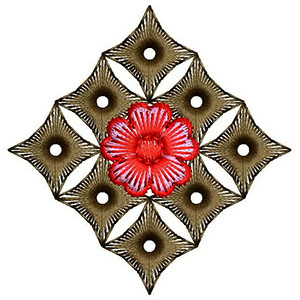 Triangle Applique Embroidery Design 23385