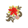 Small Flower Applique Embroidery Design 23386