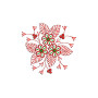 Patchwork Flower Applique Design 23400