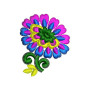 Flower Patchwork Embroidery Design 23408