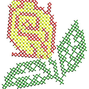 Rose With Green Leaves 23442