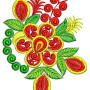 Sewing machine embroidery pattern design 23493
