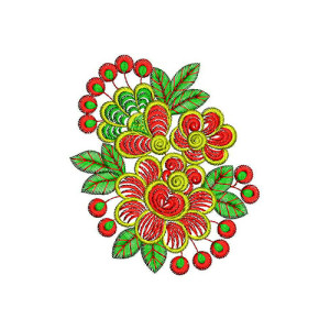Free Flower Applique Embroidery Design 23494