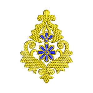 Special Long Stitch Applique Embroidery Design 23509