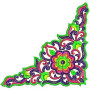 Beautiful Corner Machine Embroidery Design