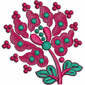 Big Flower Applique Embroidery Design 23584