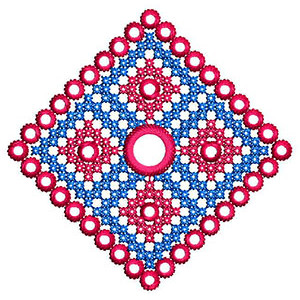 Square Applique Embroidery Design 23620