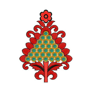 Lovely Applique Embroidery Design 23621