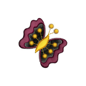Beautiful Butterfly Applique Embroidery Design 23647