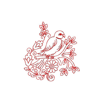 Parrot Bird Applique Embroidery Design 23676