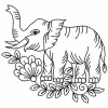 Free Elephant Applique Embroidery Design