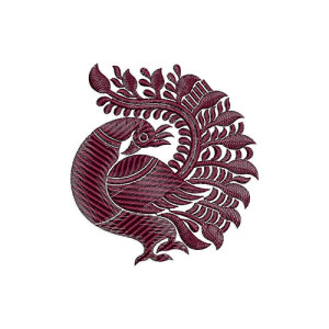 Peacock With Amazing Feather Applique Design 23684