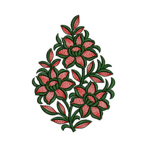 Flower Applique Embroidery Design 23713