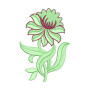 Different Flower Petals Applique Embroidery Design 23826