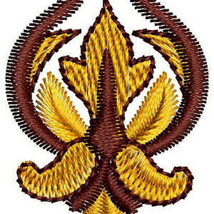 Simple Applique Embroidery Design 23945