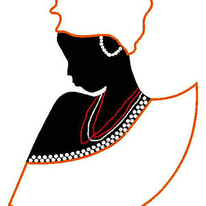 Single Lady Face Applique Embroidery Design